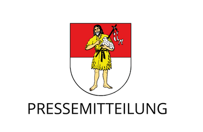 Wappen der Stadt Staßfurt mit dem Subtitel "Pressemitteilung"